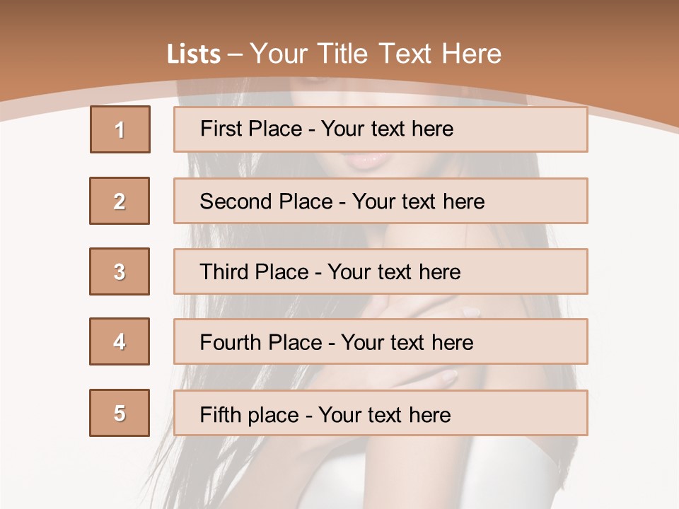 Hairstyle Gloss Gorgeous PowerPoint Template
