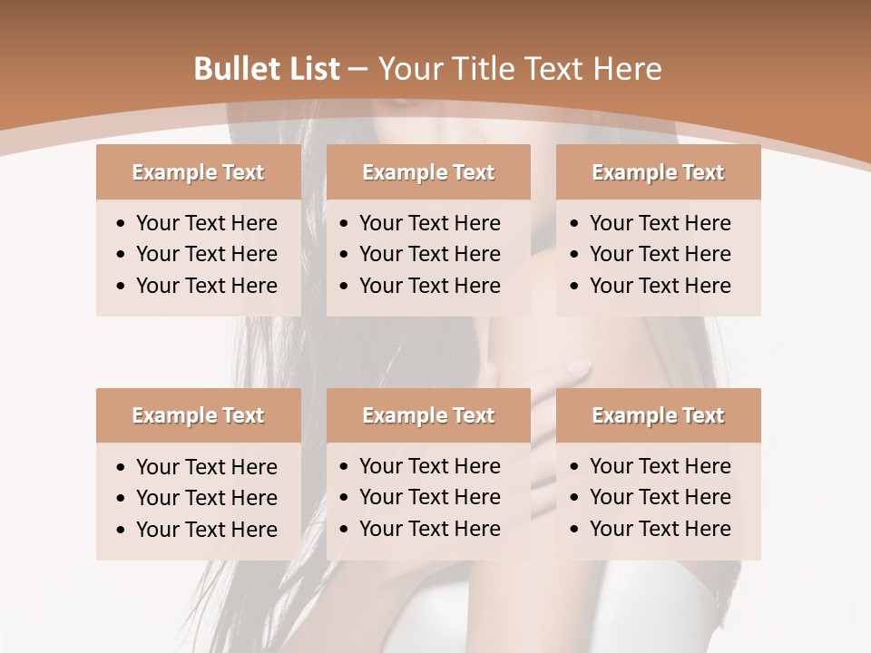 Hairstyle Gloss Gorgeous PowerPoint Template