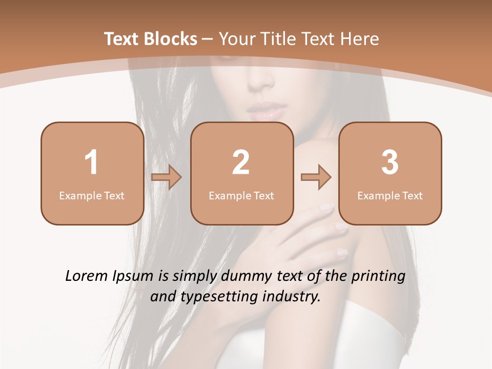 Hairstyle Gloss Gorgeous PowerPoint Template