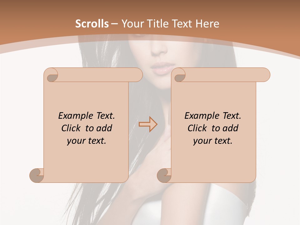 Hairstyle Gloss Gorgeous PowerPoint Template