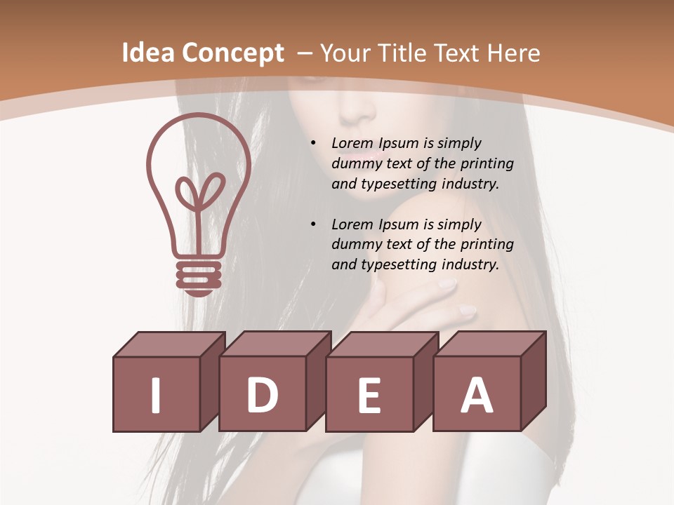 Hairstyle Gloss Gorgeous PowerPoint Template