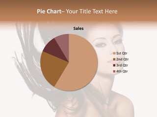 Girl Close Up Brown Hair PowerPoint Template