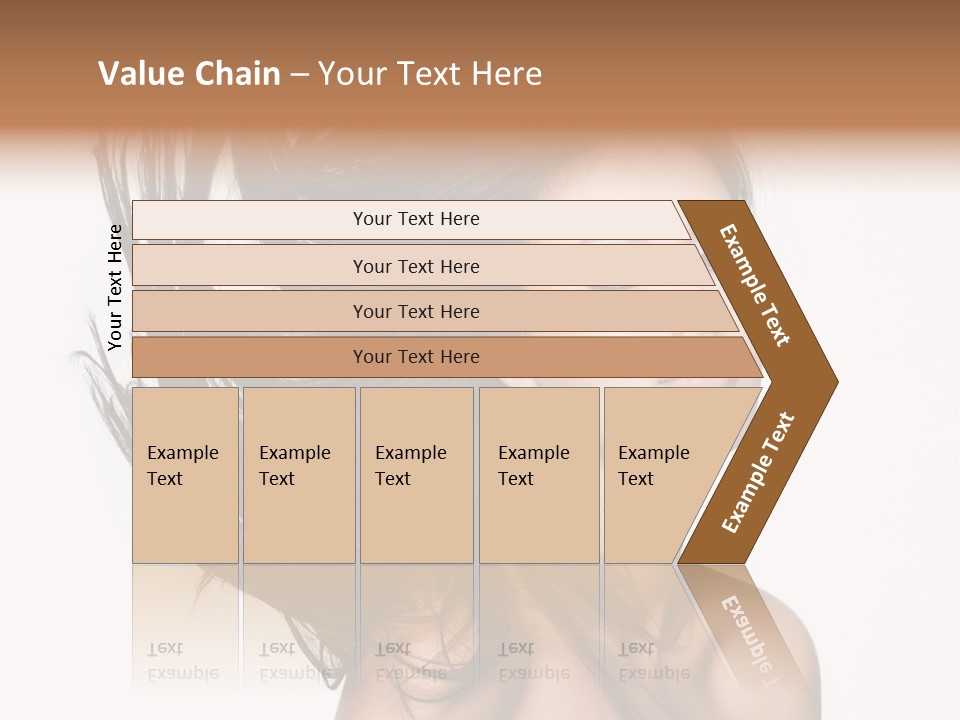 Girl Close Up Brown Hair PowerPoint Template