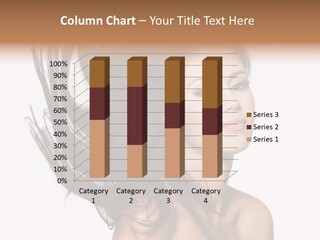 Girl Close Up Brown Hair PowerPoint Template