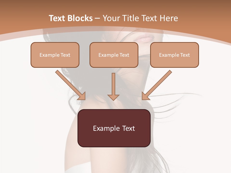 Attractive Brown Hair Young PowerPoint Template