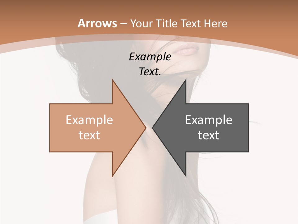 Attractive Brown Hair Young PowerPoint Template