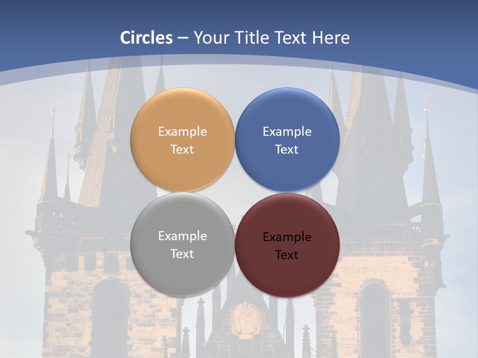 Old Cathedral Twin PowerPoint Template