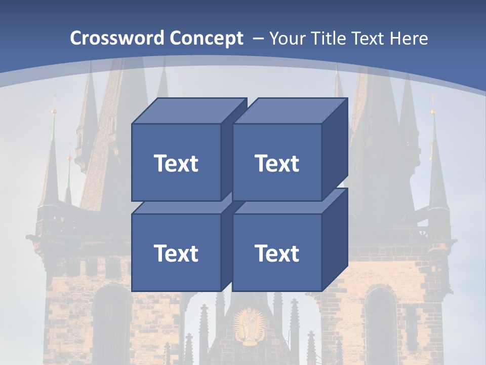 Old Cathedral Twin PowerPoint Template