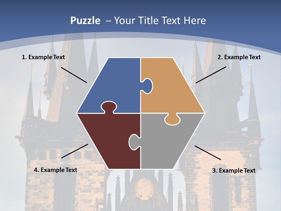 Old Cathedral Twin PowerPoint Template