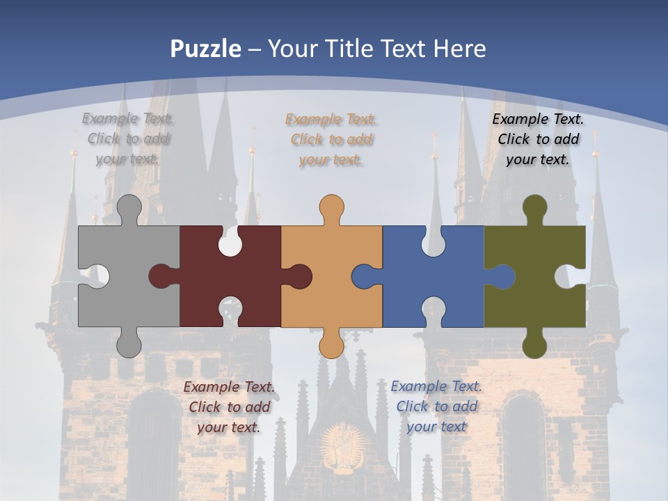 Old Cathedral Twin PowerPoint Template