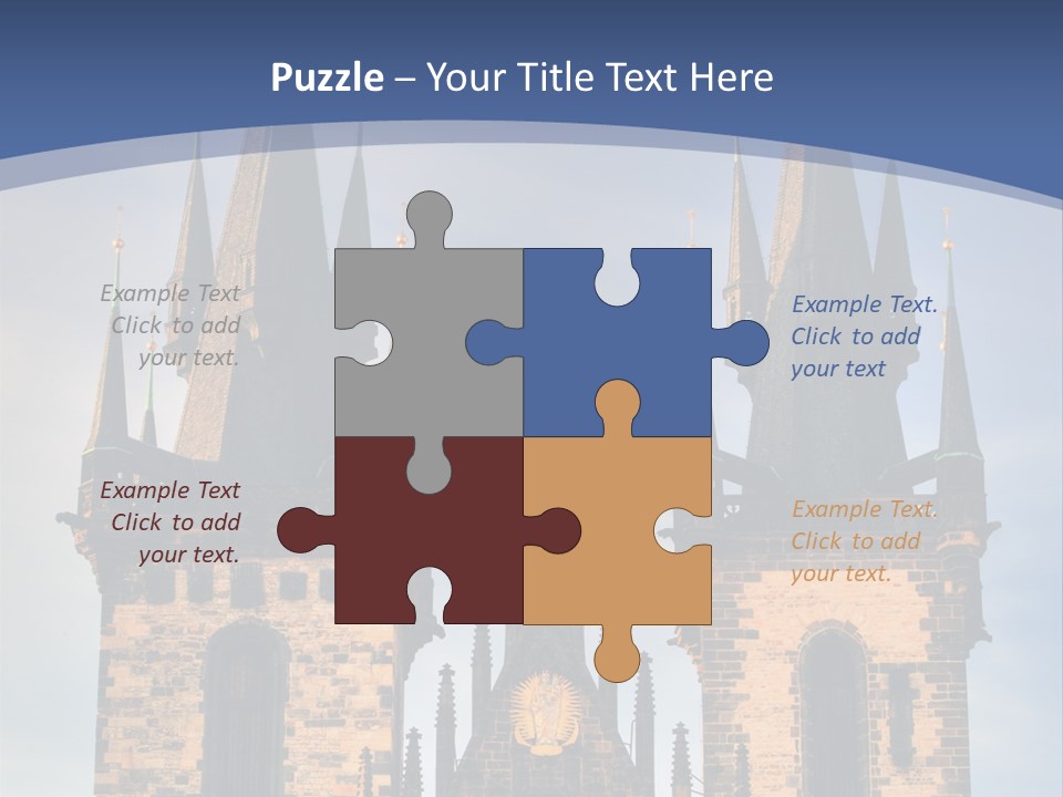Old Cathedral Twin PowerPoint Template