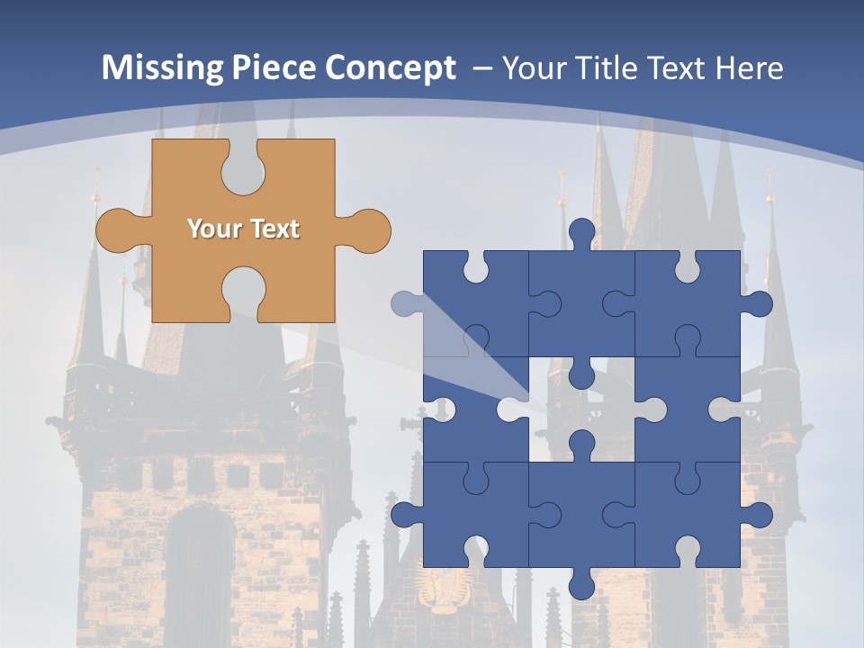 Old Cathedral Twin PowerPoint Template