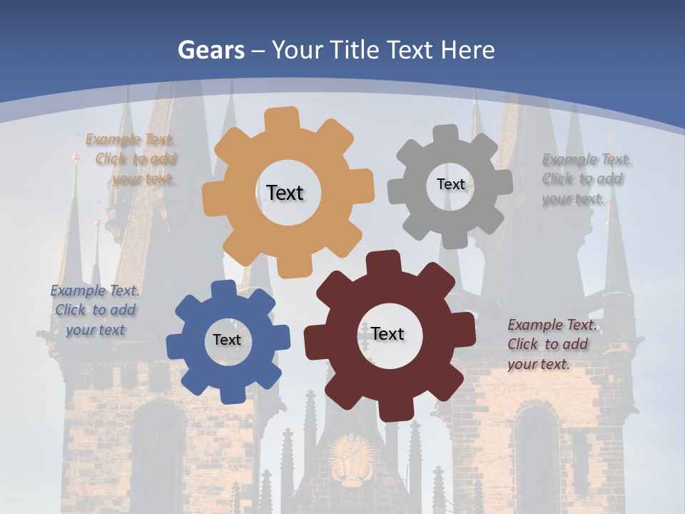 Old Cathedral Twin PowerPoint Template