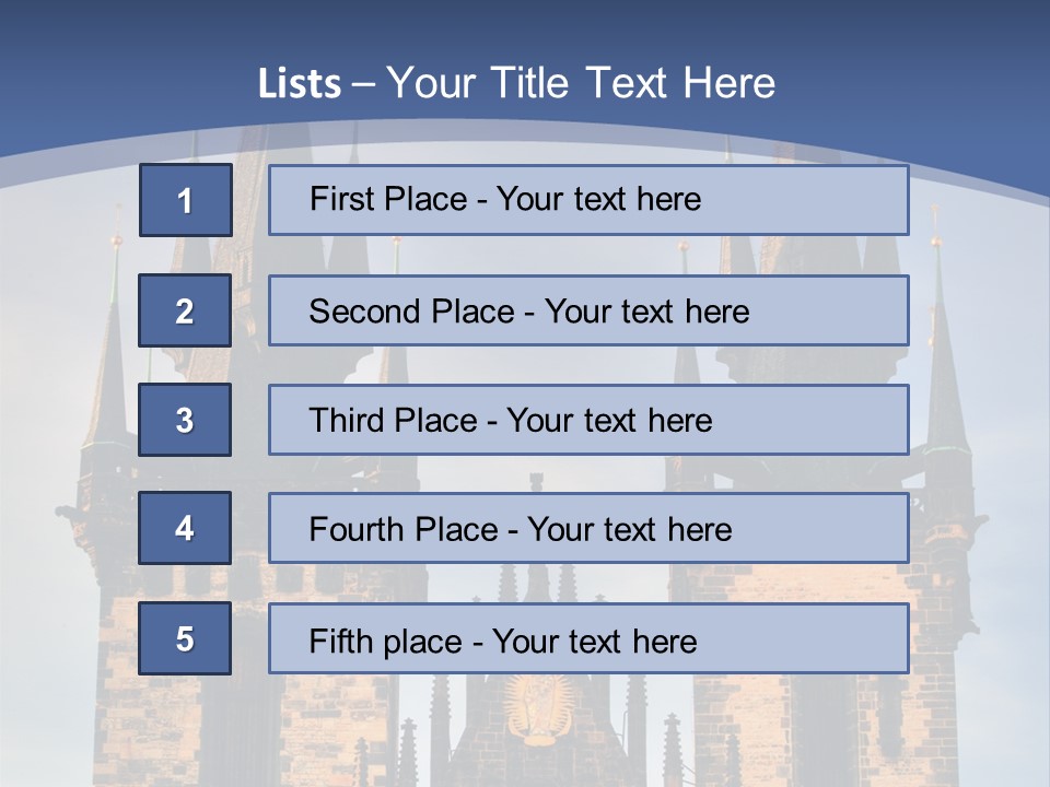 Old Cathedral Twin PowerPoint Template