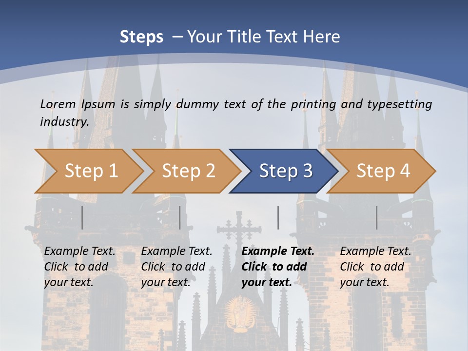 Old Cathedral Twin PowerPoint Template
