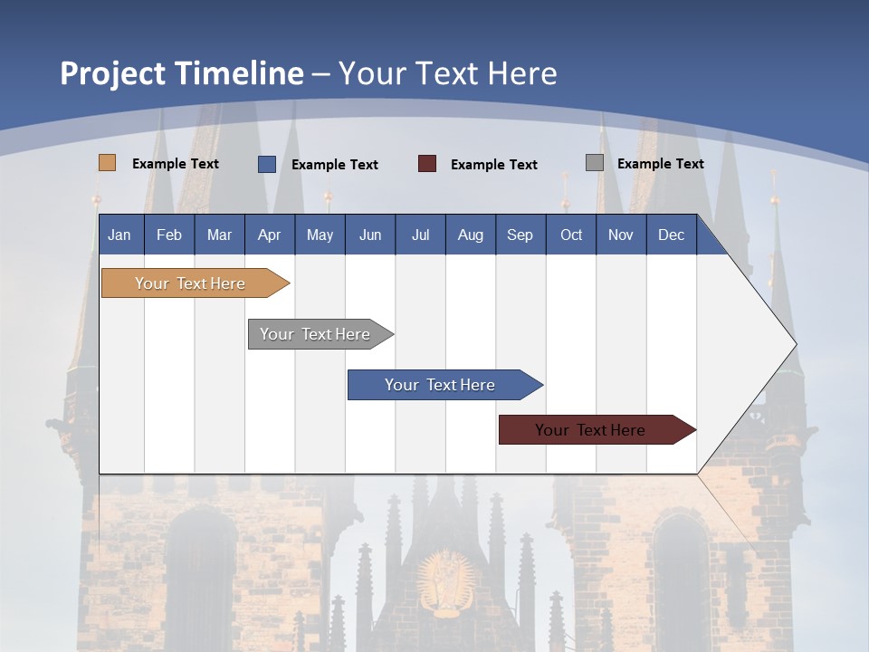 Old Cathedral Twin PowerPoint Template