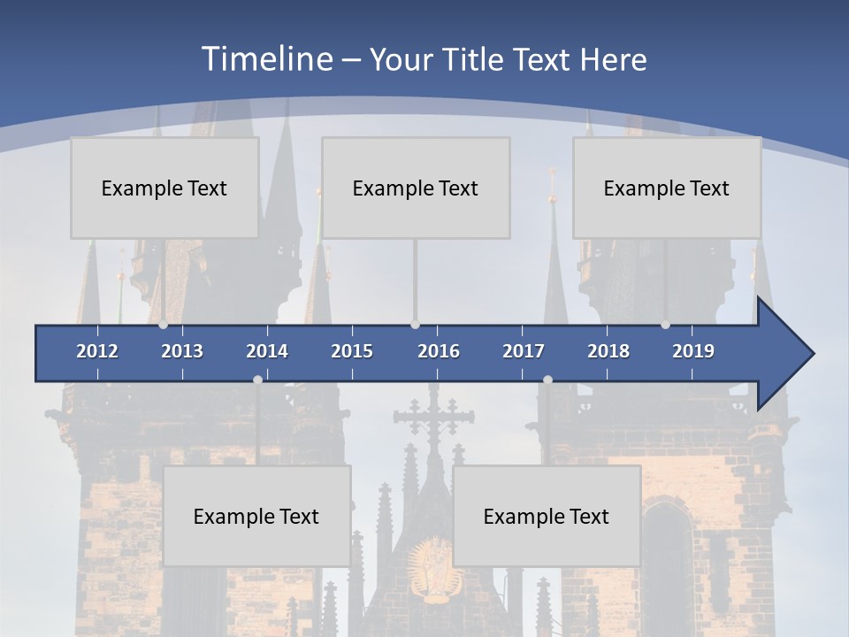 Old Cathedral Twin PowerPoint Template