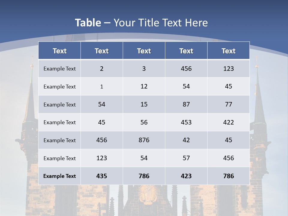 Old Cathedral Twin PowerPoint Template