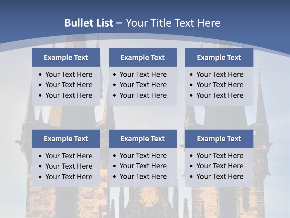 Old Cathedral Twin PowerPoint Template