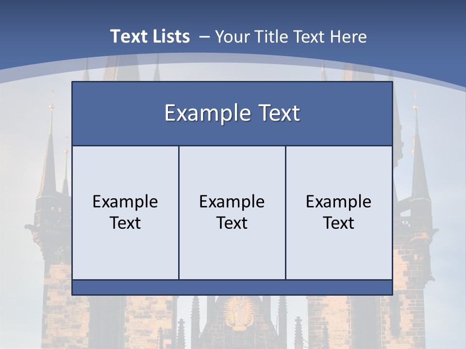 Old Cathedral Twin PowerPoint Template