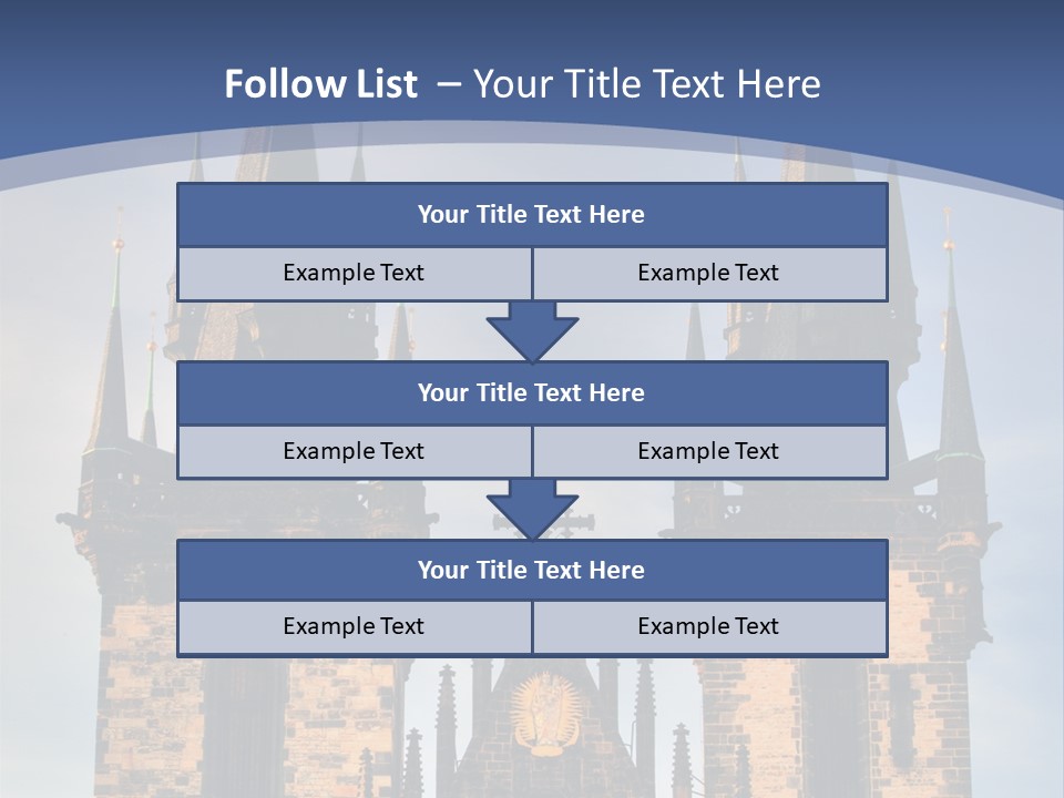 Old Cathedral Twin PowerPoint Template