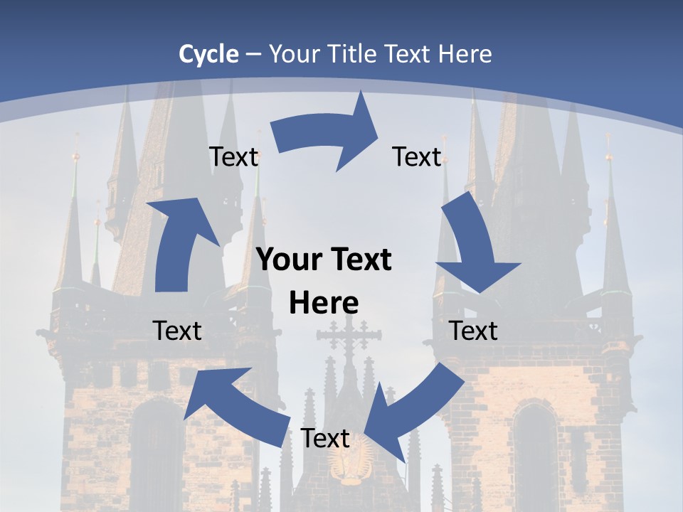 Old Cathedral Twin PowerPoint Template