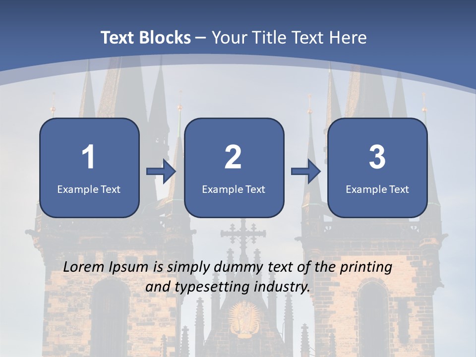 Old Cathedral Twin PowerPoint Template