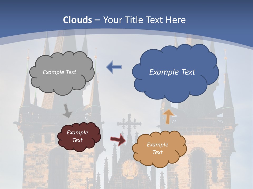 Old Cathedral Twin PowerPoint Template