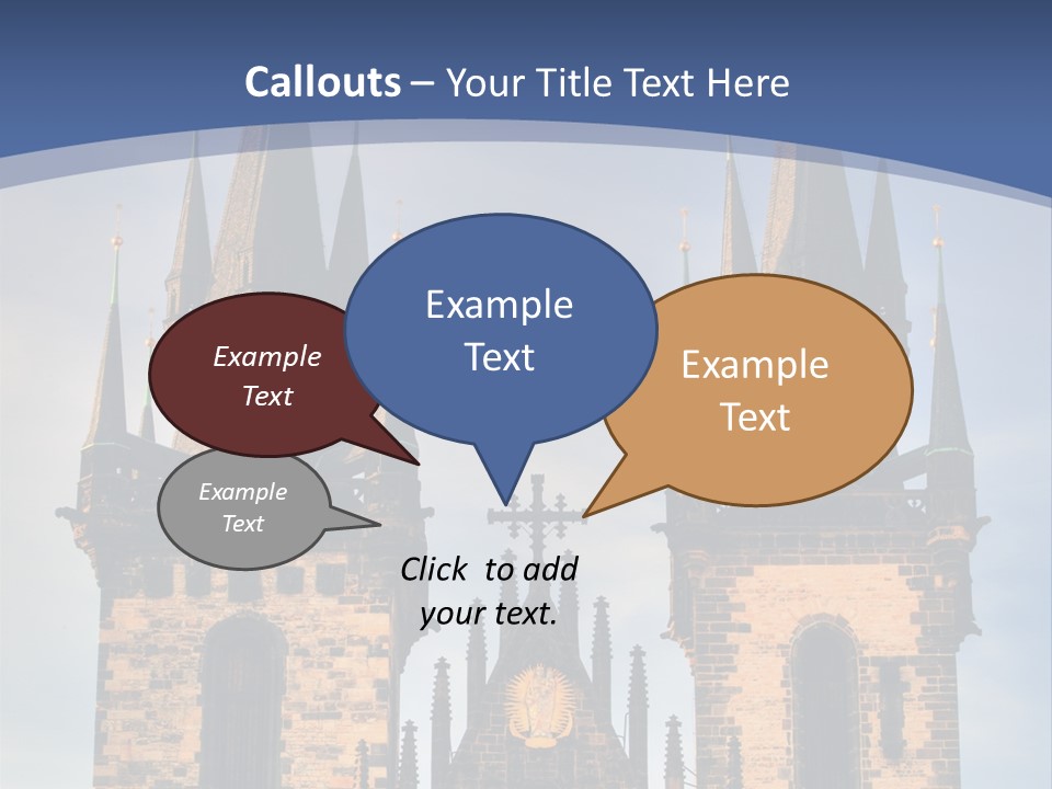 Old Cathedral Twin PowerPoint Template