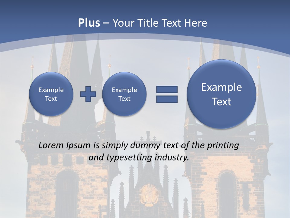 Old Cathedral Twin PowerPoint Template