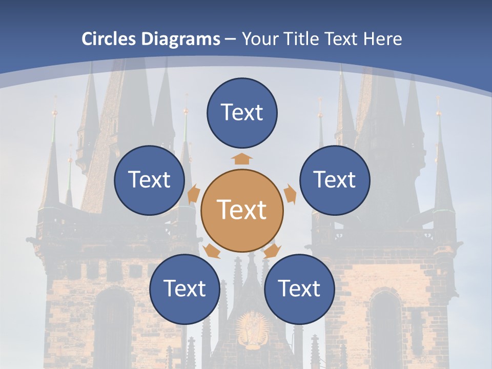 Old Cathedral Twin PowerPoint Template