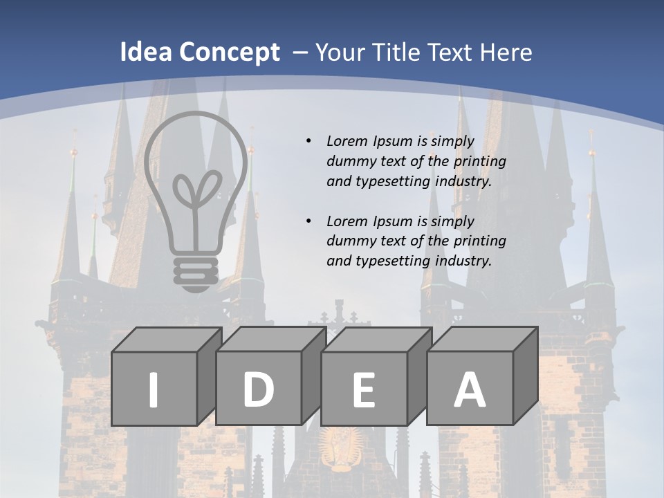 Old Cathedral Twin PowerPoint Template