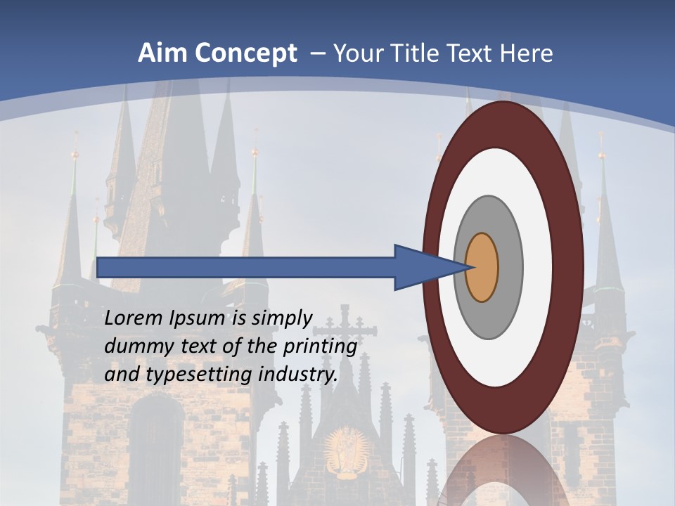 Old Cathedral Twin PowerPoint Template