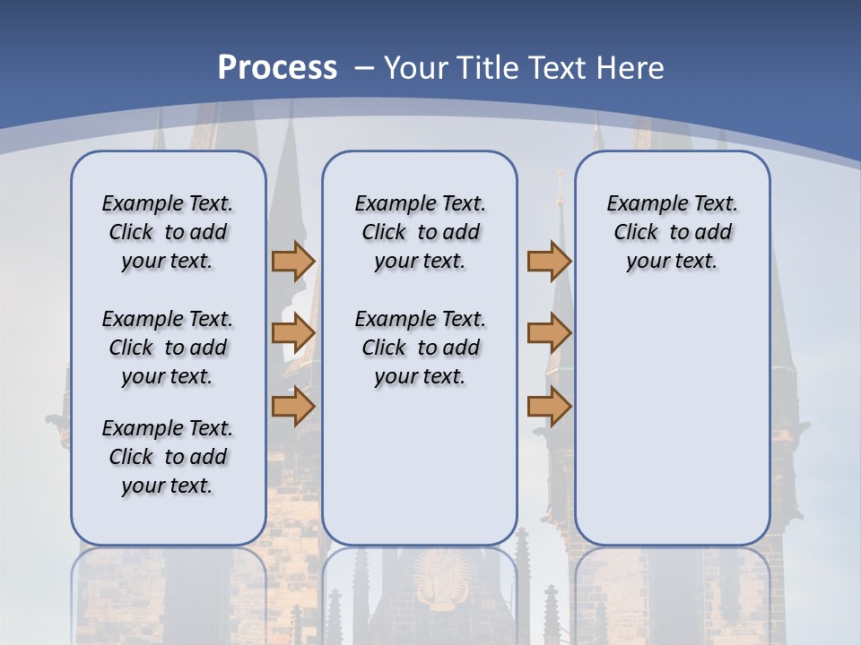 Old Cathedral Twin PowerPoint Template