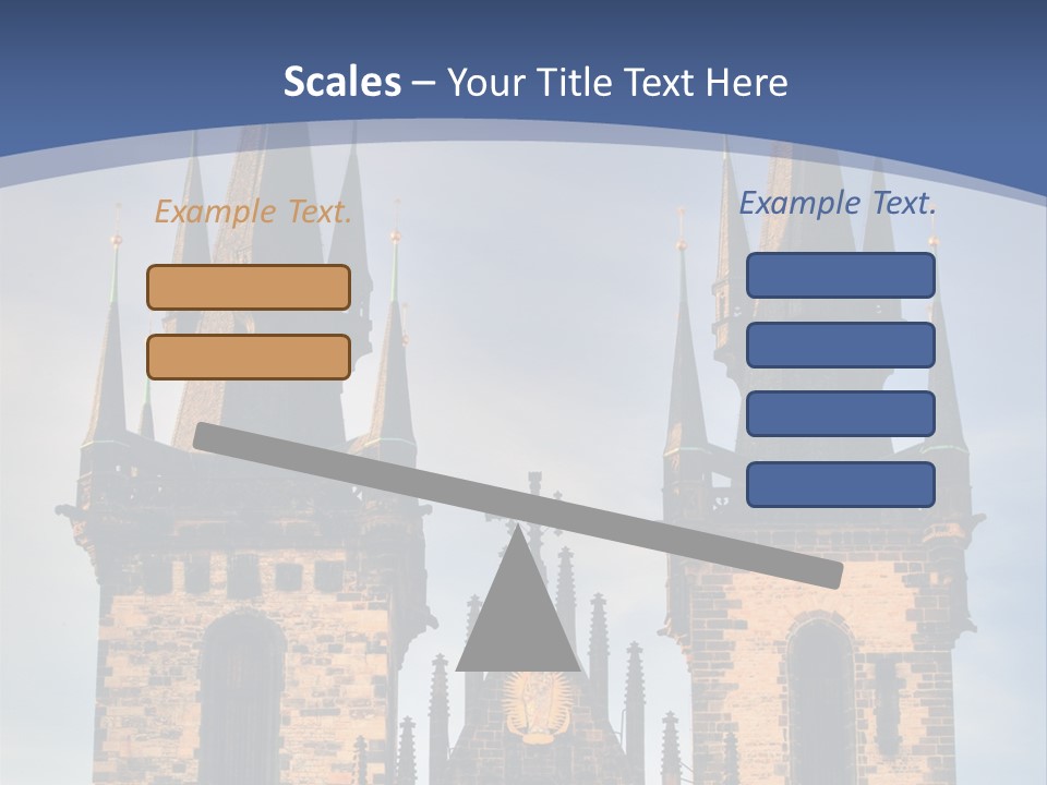 Old Cathedral Twin PowerPoint Template
