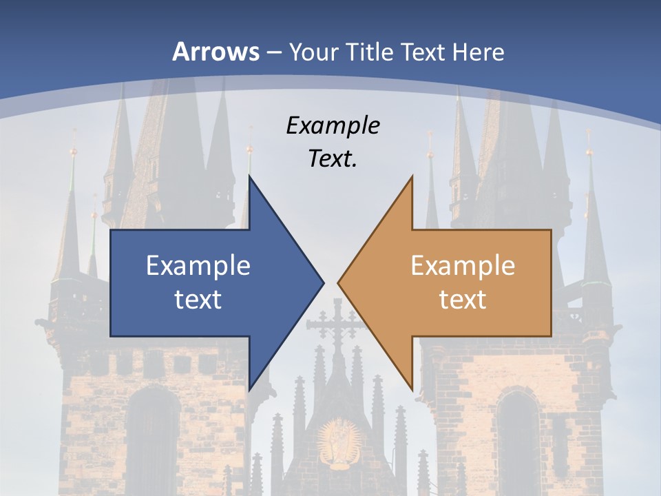 Old Cathedral Twin PowerPoint Template