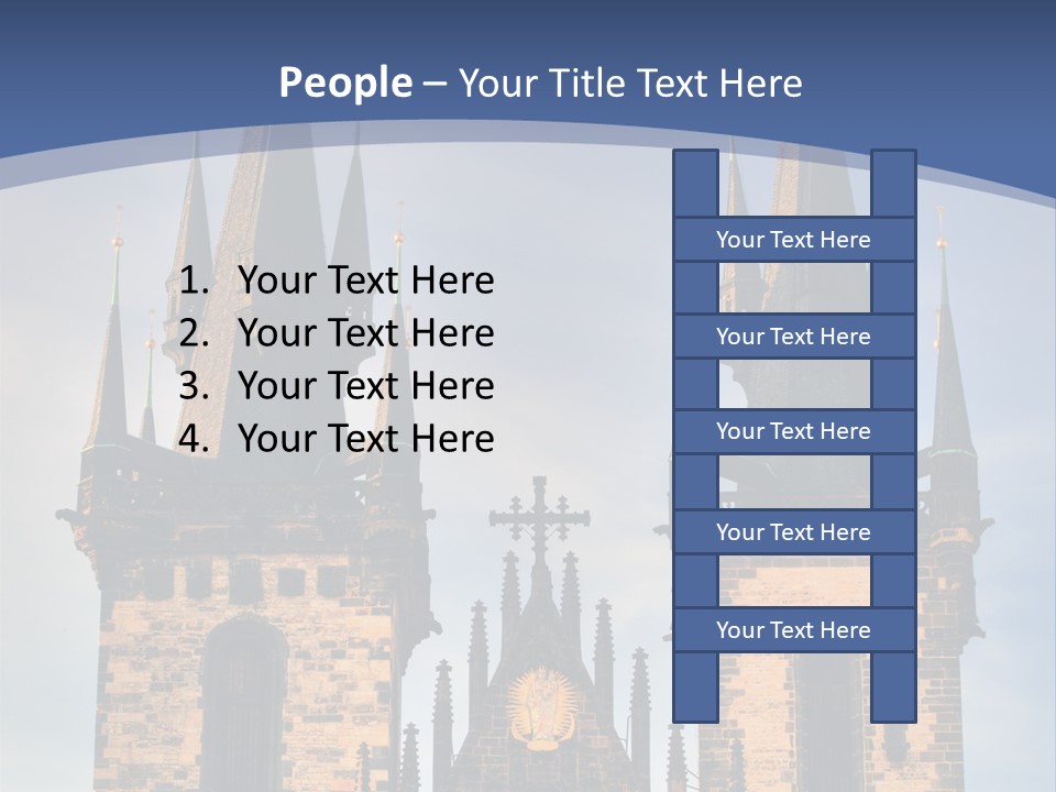 Old Cathedral Twin PowerPoint Template