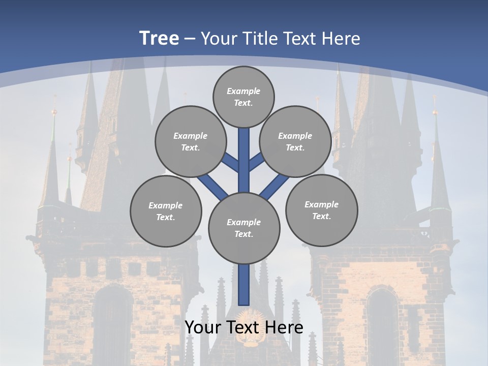 Old Cathedral Twin PowerPoint Template