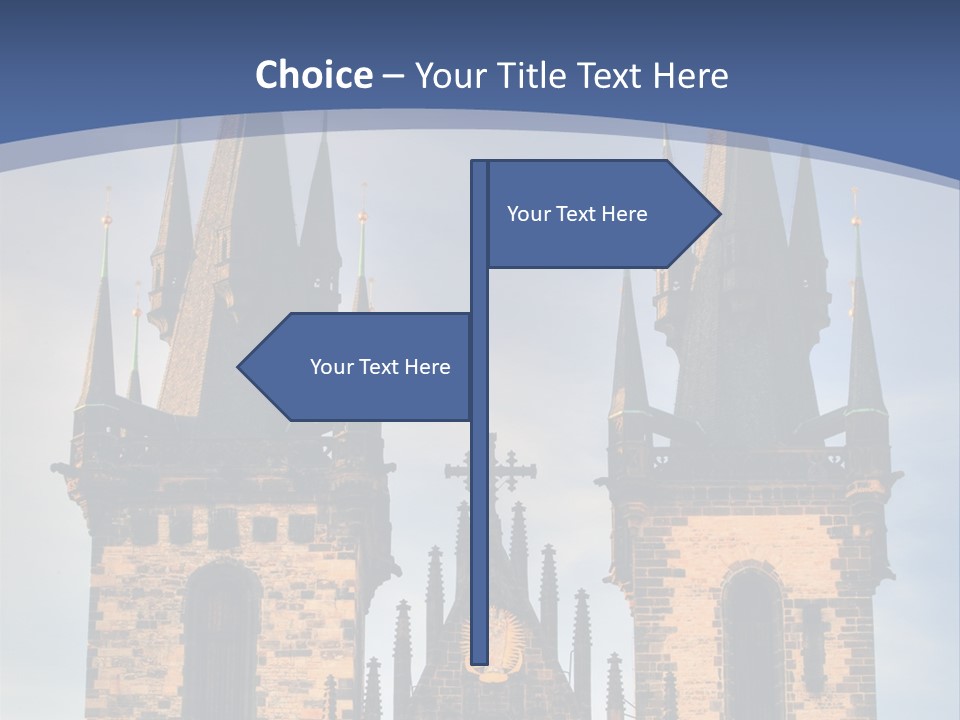 Old Cathedral Twin PowerPoint Template