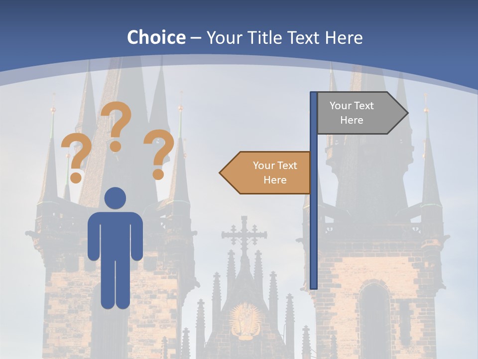 Old Cathedral Twin PowerPoint Template