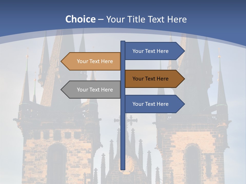 Old Cathedral Twin PowerPoint Template