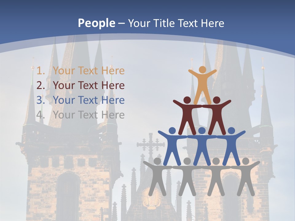 Old Cathedral Twin PowerPoint Template