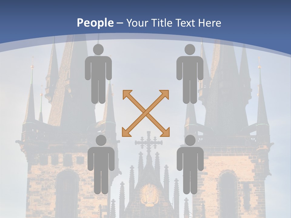 Old Cathedral Twin PowerPoint Template