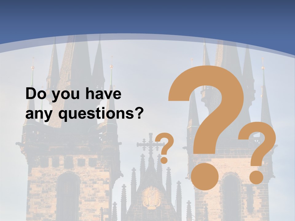 Old Cathedral Twin PowerPoint Template