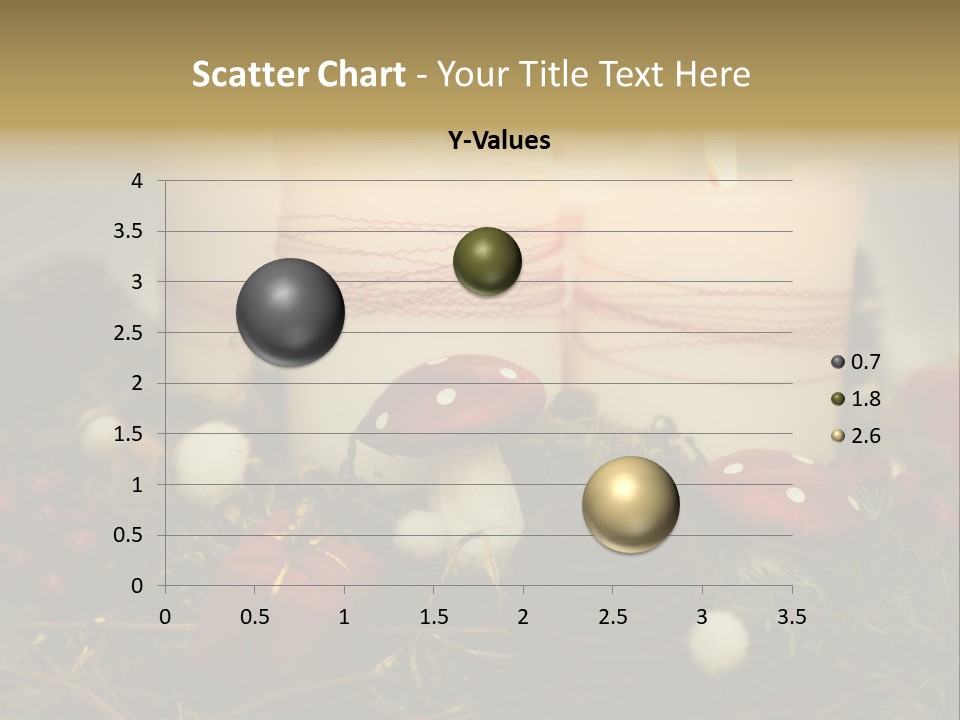 Christmas Decoration Moss Christmas Wreath PowerPoint Template