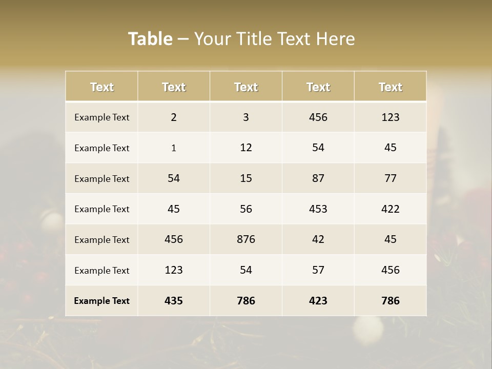 Christmas Decoration Moss Christmas Wreath PowerPoint Template