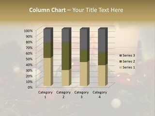 Christmas Decoration Moss Christmas Wreath PowerPoint Template