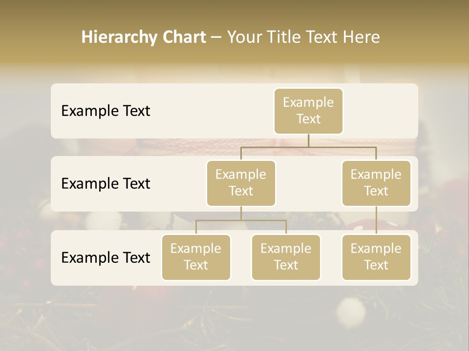 Christmas Decoration Moss Christmas Wreath PowerPoint Template