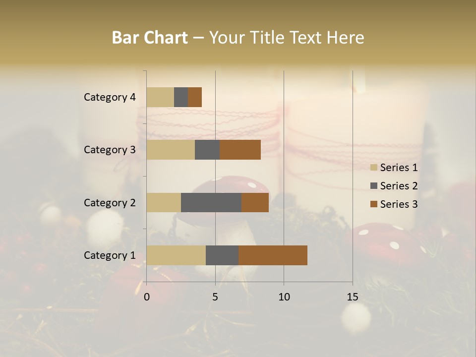 Christmas Decoration Moss Christmas Wreath PowerPoint Template