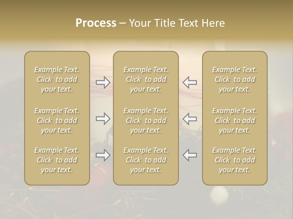 Christmas Decoration Moss Christmas Wreath PowerPoint Template